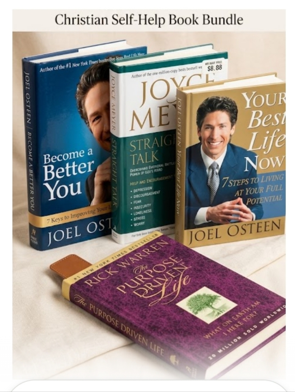 Bundle of 4 Christian Bestsellers | Hardcover | Like New